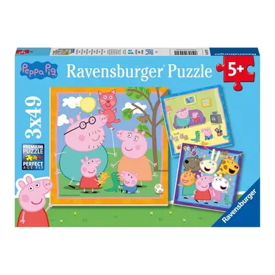 RAVENSBURGER - Peppa Malac 3x49 darab