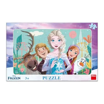 DINO - Frozen: Család 15 Deszka Puzzle