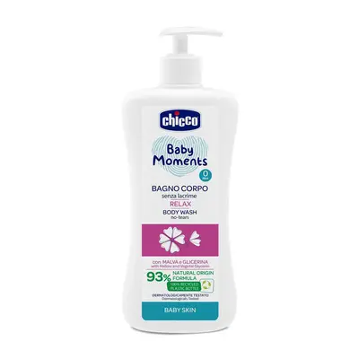 CHICCO - Baby Moments Relax 93%-os természetes sampon 500 ml