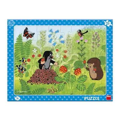 DINO - Vakond és eper 40 táblás puzzle