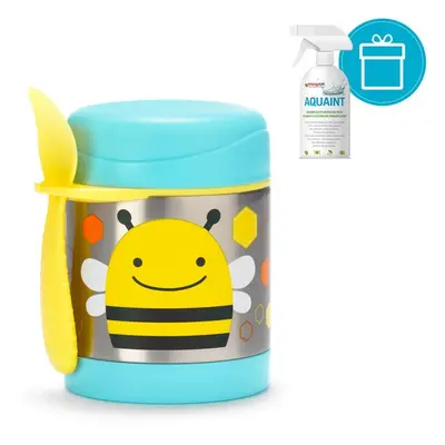 SKIP HOP - Zoo termosz ételhez kanállal/villával Bee 325 ml, 12 m + + AQUAINT 500 ml