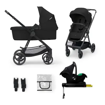 KINDERKRAFT - Kombinált babakocsi 4 az 1-ben Newly Classic Black + Mink PRO