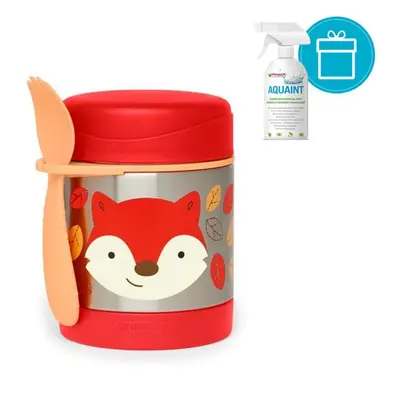 SKIP HOP - Zoo Food termosz kanállal/villával Fox 325 ml, 12 m+ + AQUAINT 500 ml