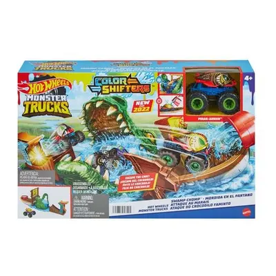 MATTEL - Hot Wheelittle Smoby Monster Trucks Color Shifters dühös krokodilok