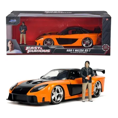 JADA - Gyors és dühös autó 1997 Mazda RX7 1:24 + figura Han Lue