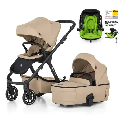 PETITE&MARS - Kombinált babakocsi ICON 2 az 1-ben Mocha Beige LITE RWS + KIDDY Evoluna i-size 2 