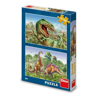 DINO - A dinoszauruszok összecsapása 2X48 puzzle