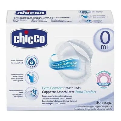 CHICCO - Antibakteriális melltartó tamponok - 30 db