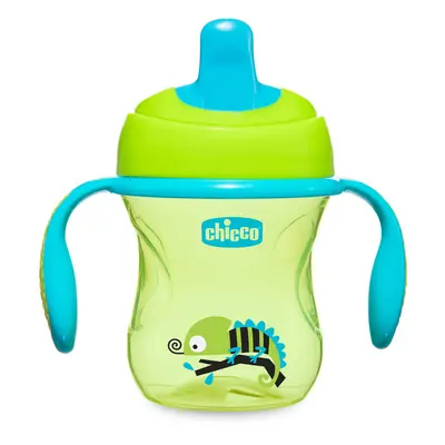 CHICCO - Chicco Oktató bögre fogantyúval 200ml, zöld 6m+