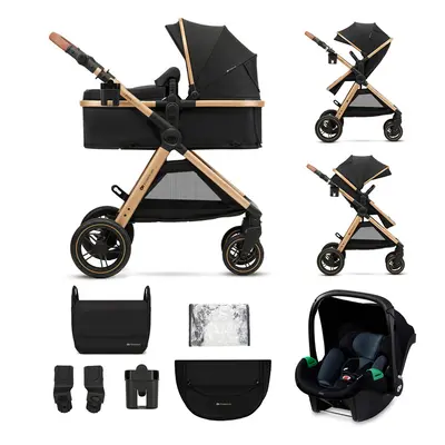 KINDERKRAFT - 3 az 1-ben kombi babakocsi Esme Pure Black