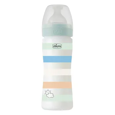 CHICCO - Cumisüveg Well-being szilikon 250ml fiú