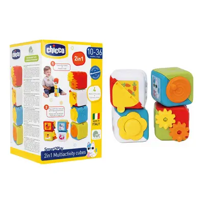 CHICCO - Aktivitás és hang kockák 2in1 10m+