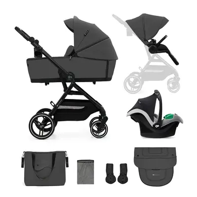 KINDERKRAFT - SELECT 3 az 1-ben kombi babakocsi Yoxi Moonlight Grey