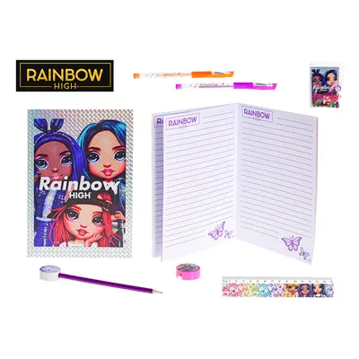 MIKRO TRADING - Rainbow High írószer-készlet notebookkal tokban