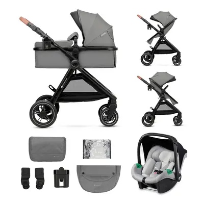 KINDERKRAFT - 3 az 1-ben kombi babakocsi Esme Moonlight Grey