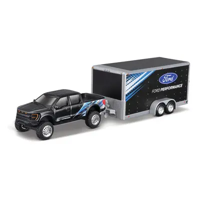 MAISTO - Design Tow & Go, 2021 Ford F-150 SVT Raptor Autószállító utánfutó, 1:64