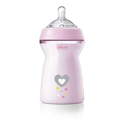 CHICCO - Natural Feeling cumisüveg 330 ml kislány 6m+