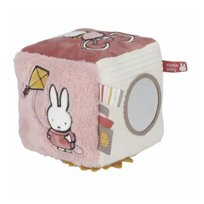 LITTLE DUTCH - Kocka textilný králiček Miffy Fluffy Pink