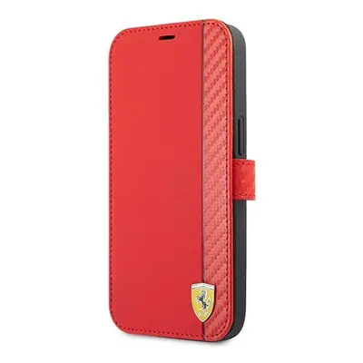 Ferrari On Track Apple iPhone 13 mini karbon flip tok, piros