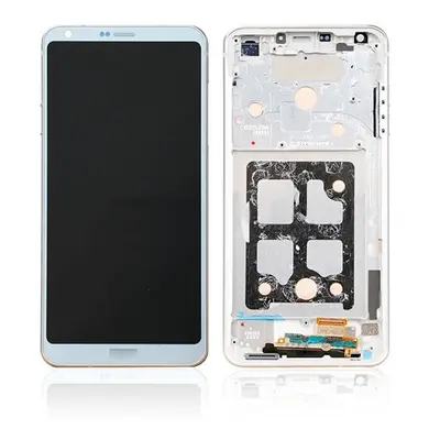 LG G6 kompatibilis LCD modul kerettel, OEM jellegű, platinum, Grade S+