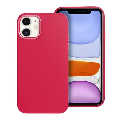 Frame Apple iPhone 11 közepesen ütésálló tok kameravédő kerettel, magenta