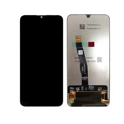 Huawei P smart (2019) kompatibilis LCD modul kerettel, OEM jellegű, fekete, Grade S+