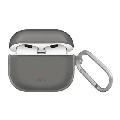 Uniq Glase Apple Airpods (3. gen) tok, fekete-átlátszó