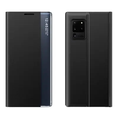 Huawei P Smart (2020), oldalra nyíló tok, fekete