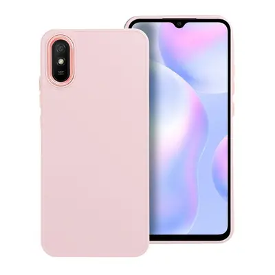 Frame Xiaomi Redmi 9AT/Redmi 9A közepesen ütésálló tok kameravédő kerettel, rózsaszín