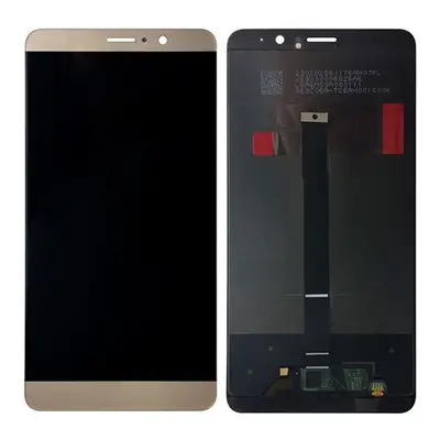 Huawei Mate 9 kompatibilis LCD modul kerettel, OEM jellegű, sötét arany, Grade S+