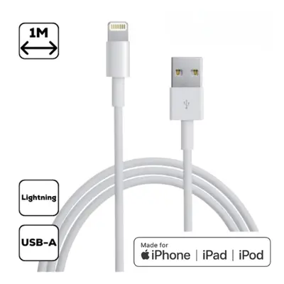 Cellect USB / Lightning töltő- és adatkábel, 1m, fehér