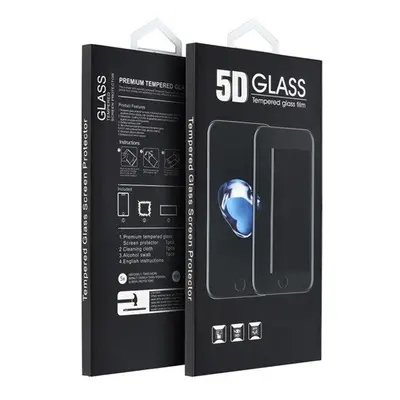 Xiaomi Redmi Note 8T, 5D Full Glue hajlított tempered glass kijelzővédő üvegfólia, fekete