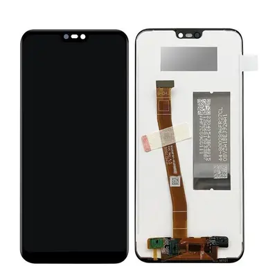 Huawei P20 Lite kompatibilis LCD modul, OEM jellegű, fekete, Grade S+