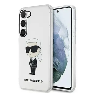 Karl Lagerfeld Ikonik Samsung Galaxy S23+, szilikon tok, átlátszó