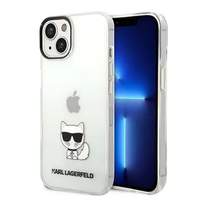 Karl Lagerfeld Choupette Body Apple iPhone 14 Plus hátlap tok, átlátszó