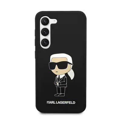 Karl Lagerfeld Silicone Ikonik Samsung Galaxy S23 szilikon tok, fekete