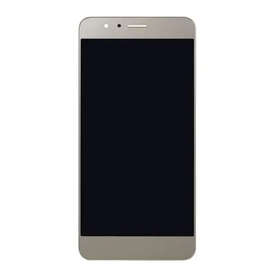 Honor 8 kompatibilis LCD modul kerettel, OEM jellegű, arany, Grade S+