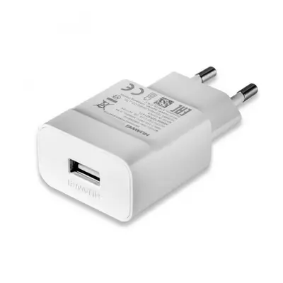 Huawei HW-050100E01W hálozati töltő adapter USB, 5V/1A, ECO csomagolásban, fehér