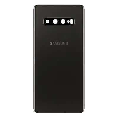 Samsung G975 Galaxy S10 Plus akkufedél kameralencsével, prizma fekete