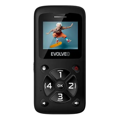 Evolveo EP-400 / Easy Phone ID mobiltelefon, fekete