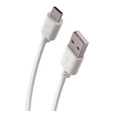 USB / Type-C töltő- és adatkábel, 100 cm, 2A, fehér