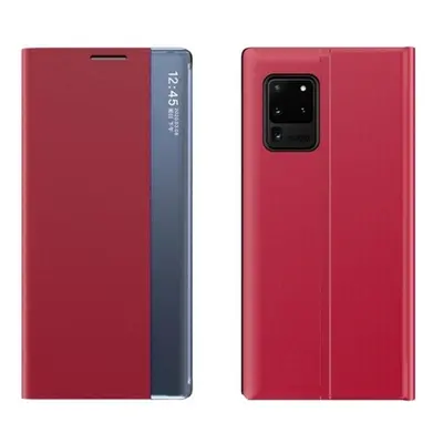 Xiaomi Redmi Note 9 5G, oldalra nyíló tok, piros