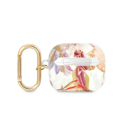 Guess Flower Print Apple Airpods (3. gen) tok, lila