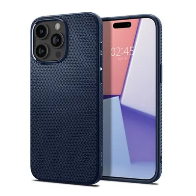 Spigen Liquid Air Apple iPhone 15 Pro tok, Navy Blue, kék