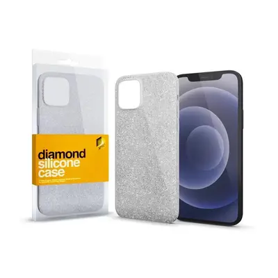 Xprotector Szilikon tok Diamond Apple iPhone 15 Plus, Ezüst