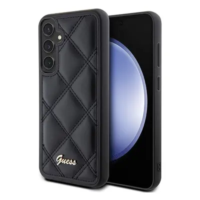 Guess Quilted Metal Logo Samsung GalaxyS23 FE tok, fekete