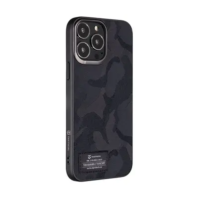 Tactical Camo Troop Apple iPhone 13 Pro Max hátlap tok, fekete