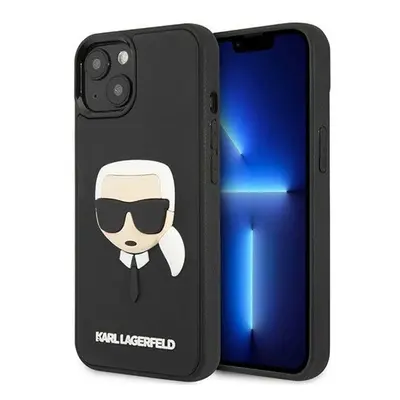 Karl Lagerfeld 3D Rubber Karl&#039;s Head Apple iPhone 14 Plus hátlap tok, fekete