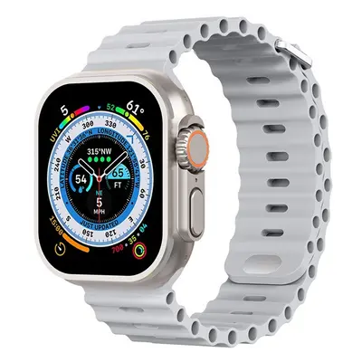 Phoner River Apple Watch 41/40/38 mm szilikon szíj, szürke