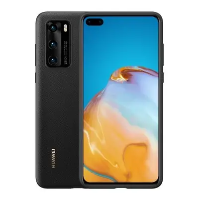 Huawei P40 Silicone Cover, gyári szilikon tok, fekete